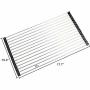 Roll Up Dish Drying Rack Roll Up Sink Drying Rack Roll-up Dish Rack Dish Drainer Over The Sink Dish Drying Rack Foldable SUS304 Stainless