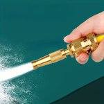 1PC High-pressure Brass Spray Nozzle With Adjustable Valve Gardening Watering Tool Straight Plug Connector Car Wash Sprinkler Du