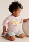 2 Piece Cotton Jersey Set - Light Pink Lemons