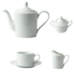 Galateo - Super White Rim Tea Set Of 4