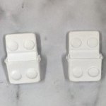 JP627 White Suitcase Hinge White 2X