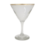 6 Piece 250ML Gold Rim Martini Glass SGN1000