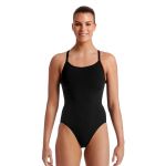 Ladies Diamond Back One Piece- Still Black