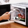 1PC Microwave Splash Cover Transparent Microwave Oven Food Cover Anti Sputtering Anti-oil Cover Reusable Airtight Food Cover Kitchen Heat Resistant Lid