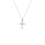 Sterling Silver Cubic Zirconia Cross Pendant