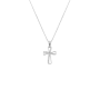 Sterling Silver Cubic Zirconia Cross Pendant