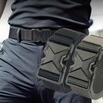1PC Men's Canvas Belt - Sporty Style Quick-release Plastic Buckle Casual Training & Jeans Accessory