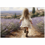 Tear Resistant Deco Print Lavender Girl