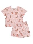 Pink Woofles Girls Cotton Summer Pyjamas Set