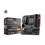 AMD Msi B450M Mortar Max AM4 Atx Gaming Motherboard