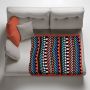 African Pattern Colourful Design Light Weight Fleece Blanket