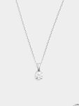 White Gold 0.50CT Lab Grown Diamond Solitaire Pedant