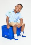 PoP Candy Pocket Button Up Shirt - Blue