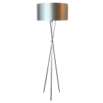 Mia Silver Tripod Floor Lamp - Lamp Base & Shade