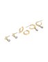 Mixed Metal Plated Cubic Zirconia Bezel Stud & Huggie Earrings 3-PACK