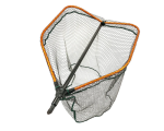 70X85CM Rubberized Nylon Folding Fish Landing Net With 105CM Handle