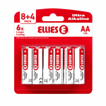 Ellies Alkaline Batteries Aaa 8 + 4PACK White