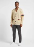 Flag Cardigan Knitwear - XXL Brown