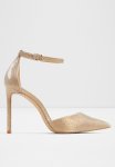 Derperla Ankle Strap Heel - Gold