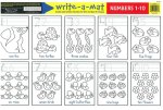 Melissa Numbers 1-10 Write-a-mat