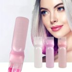 170ML Hair Dye Refillable Bottle Applicator Comb Oil Comb Dispensing Salon Hair Coloring Hairdressing Styling Tool