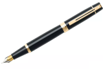 Sheaffer 300 Fountain Pen Glossy Black And Gold Trim