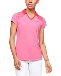 Women's Ua Zinger Blocked Polo - Lipstick XS