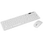 Ultra Thin White Wireless Keyboard & Mouse K-06