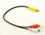 Y Splitter 1X Rca Male - 2X Rca Female