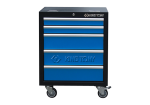 Tool Trolley 5 Drawer Ball Bearing Slides Blue black