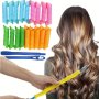 18PCS Magic Spiral Hair Curlers Set Heatless Curls For Long & Short Hair Diy Hairstyle Tools For Women & Girls No Heat Hair Rollers Perm Kit