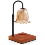 Candle Warmer Lamp - Adjustable Height & Dimmer Timer & Dimmer 2 Bulbs - Black