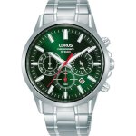 LORUS Gents Green Dial Chronograph Watch