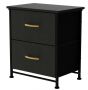 Nightstand With 2 Drawers Bedside Furniture Night Stand Small Dresser