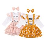 Daddys Girl Mommys World Daisy Pinafore Set