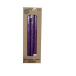 Candle Dinner Taper Purple 30CM X10
