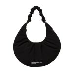 Gathered Hobo Bag -black