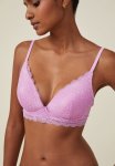 Cotton On Ultimate Comfort Lace Wirefree Bra - Digital Orchid