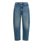 Mid-rise Barrel-leg Jeans -mid Blue