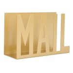 Stylish Metal Mail Organizer With Hollow Design Desktop Letter And Paper Holder For Home Office Decor Enhances Productivity With