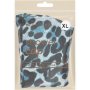 Clicks Wild Grey Leopard Satin Shower Cap