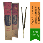 Organic Incense Sandal_sandalo Nature - 8 Sticks 1H Duration - 12 X 20G Box