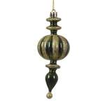 Bauble With Drop Ornament 5.2X14CM - Green