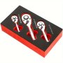 3PCS 72 Teeth Fast Socket Ratchet Wrench Big And Medium And Small Fly Two-way Horn Short Handle MINI Auto Repair Wrench