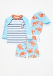 PoP Candy 3 Piece Swimming Set - Orange & Blue