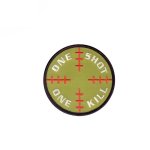 Embroidered Morale Patch - One Shot One Kill 3.25
