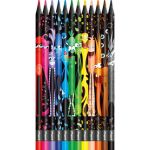 Maped Monster Triangular Colour Pencils 12S