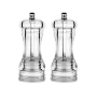 2 Modern Acrylic Salt And Pepper Mill For Kitchen And Tabletop