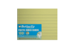 Ruled Index speech Cards – A6 160GSM Pastel – 100 Sheets – ISC001