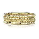 Artisan Stacking Rings Hammered 14K Gold Filled Set Of 4 Custom Made Stackable Bands